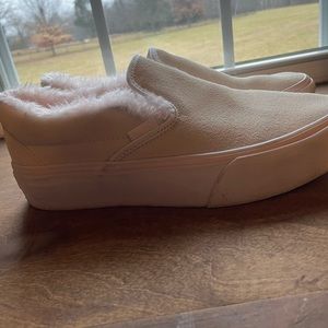 Vans slip on suede shoes